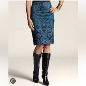 Chicos Animal Paisely Anna Skirt Size 1 NWT